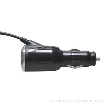 LED light car charger with micro cable